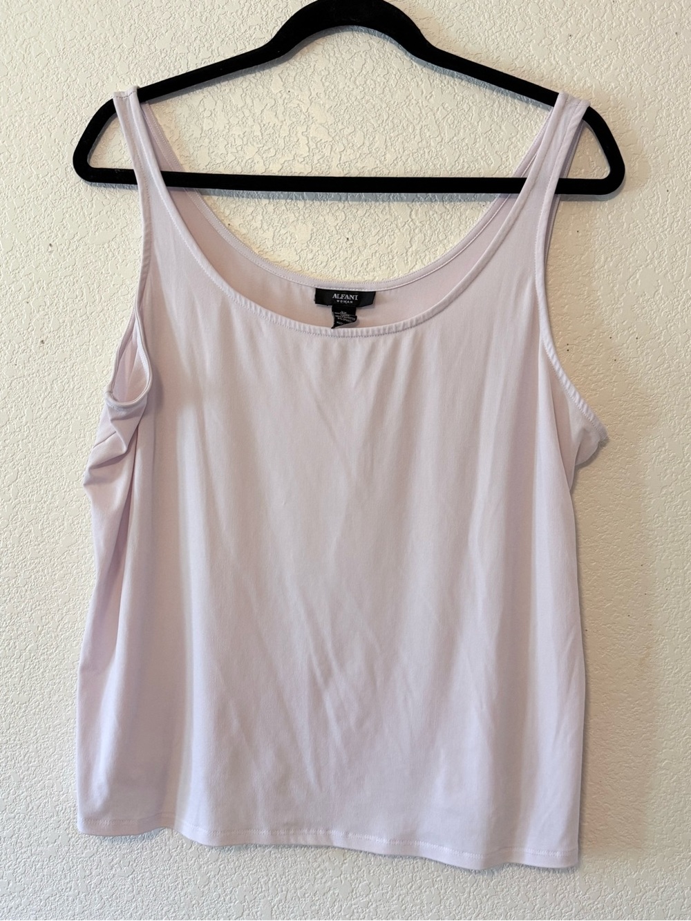 Alfani Light Lavender Scoop Neck Tank Top 0228